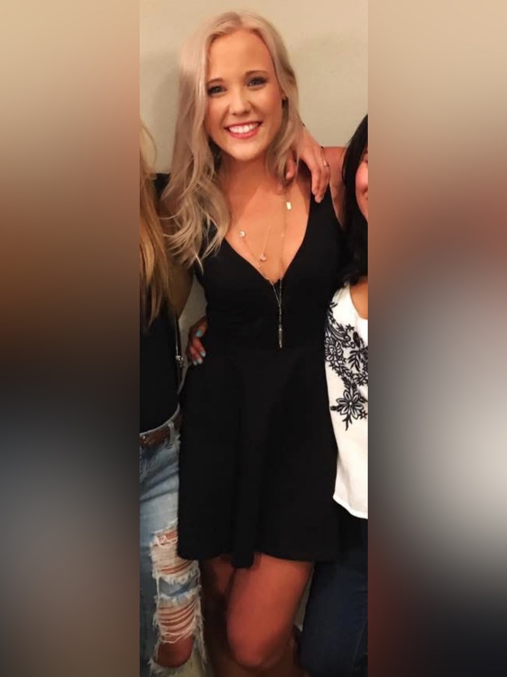 Express Black V-Neck Skater Mini Dress